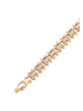 faina Women Link Bracelet With Rhinestones in Rose Gold