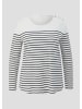 s.Oliver T-Shirt langarm in Schwarz-weiß