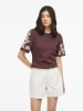 Vila Sweatshirt mit kurzen Ärmeln in Coffee Bean1