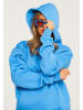 behype Kapuzenpullover - BHPERTH Basic Oversize Einfarbig in Blue