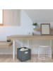 relaxdays 4 x Aufbewahrungsbox in Grau - (B)33 x (H)32 x (T)33 cm