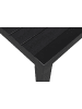 ebuy24 Gartentisch Efour Schwarz 275 x 100 cm