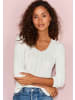 Vivance Langarmshirt in schwarz, creme