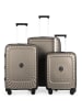 Hauptstadtkoffer Kotti - 3er Koffer-Set Trolley Gepäckset, TSA, 4 Rollen (S, M & L) in Champagner