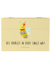 Mr. & Mrs. Panda Box Biene Blume mit Spruch in Gelb Pastell
