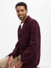 Finshley & Harding London Wollmantel in aubergine - 0001
