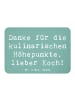 Mr. & Mrs. Panda Magnet Spruch Koch Dankeschön mit Spruch in Meeresbrise