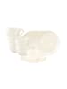 Seltmann Weiden 6er Set Espressotassen mit Untertassen Savona Fine Diamond in 110 ml in creme