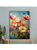 MuchoWow Leinwand bilder Bunte Blumen (BxH)