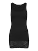 Vero Moda 2er-SET Ärmelloses Top mit Spitzenabschluss am Saum in Schwarz