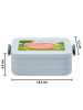 Mr. & Mrs. Panda Bento Box Einhorn Schwein Design ohne Spruch in Blau Pastell