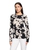 Betty Barclay Basic Shirt mit Rippbündchen in Schwarz/Weiß