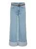 ONLY Jeans mit weitem Bein in Light Blue Denim