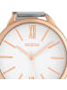 Oozoo Analog-Armbanduhr Oozoo Timepieces silber groß (ca. 44mm)