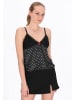 myMo at night Women Top in black offwhite
