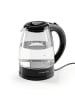 Gourmet Maxx Glas-Wasserkocher 1,8l 1800W schwarz  Transparent