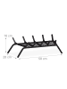 relaxdays Kaminrost in Schwarz - (B)58x (H)16 x (T)28 cm