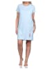 NORMANN Nachthemd halbarm Bigshirt Feder und Pfeil - 74873 in blau