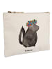 Mr. & Mrs. Panda Schminktasche Stinktier  ohne Spruch in Weiß