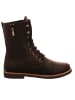Esgano Damenschnürrstiefel warm flach Da.-Stiefelette in  Schwarz
