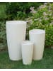 Beliani Outdoor Blumentopf ABDERA in Beige - (W) 31 x (H) 58 x (L) 31 cm