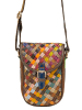 IZIA Women Messenger Bag in Black Multicolor