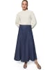 Zero  Jeansrock Maxi in Dark Blue Denim