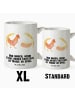 Mr. & Mrs. Panda XL Tasse Huhn Stolz mit Spruch in Weiß