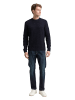 Tom Tailor Pullover STRUCTURED MIX CREWNECK PULLOVER in Blau