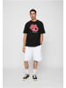 FUBU T-Shirt in black/red/white