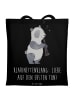 Mr. & Mrs. Panda Uni Tasche Klarinette Liebe  mit Spruch in Schwarz