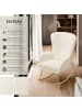 tectake Schaukelstuhl   Swing, 70 x 93 x 100 cm, Belastbarkeit 120 kg, creme/gold