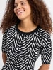 comma Kleid in schwarz weiß - 0001