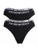 Emporio Armani String 2er Pack in Schwarz