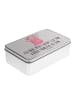 Mr. & Mrs. Panda Geschenkbox Axolotl Hurra mit Spruch in Grau Pastell