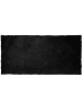 Beliani Shaggy EVREN in Schwarz - (W) 80 x (H) 3 x (L) 150 cm