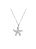 Alexander York Kette mit Anhänger SEESTERN mit Zirkonia in 925 Silber - 2-tlg. in silber