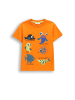 Coccodrillo Baumwoll-T-Shirt mit kurzen Ärmeln in orange