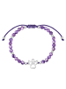 Rafaela Donata Armband Engel aus Messing mit Amethyst in silber