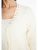 Usha Damen Cardigan Mit Perlen in Wollweiss