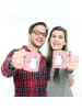Mr. & Mrs. Panda Kindertasse Einhorn Fitness ohne Spruch in Rot Pastell