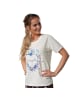 tectake T-Shirt mit stimmungsvollem Aufdruck, weiß