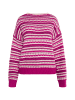 IZIA Damen Pullover in Beerenpink Mehrfarbig