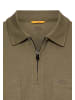 Camel Active Poloshirt mit Reißverschluss in Olivgrün