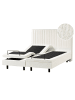 Beliani Doppelbett DUKE II in Weiß/Schwarz - (W) 160 x (H) 120 x (L) 216 cm