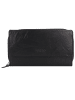 mano Donna Aurona Geldbörse RFID Leder 18 cm schwarz