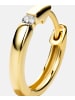 Diamant L'éternel Creolen aus 375 Gelbgold mit Diamant
