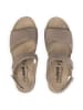 VITAFORM Hirschleder Sandaletten in taupe