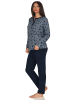NORMANN Frottee Pyjama Schlafanzug Sterne - 48787 in marine