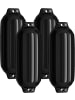 COSTWAY 4er Set Bootsfender 68,5x21,5cm in Schwarz